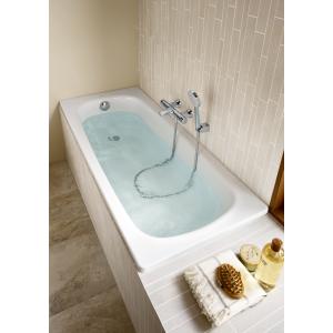 Комплект ванна стальная Roca Contesa 120x70 с системой слив-перелив и ножками 212D06001-Set