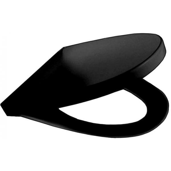 Крышка для унитаза Roca Victoria Nord Soft Close Black Edition, петли хром ZRU9000103